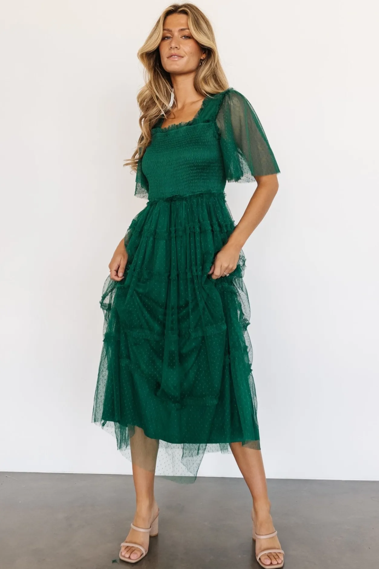 Fashion Baltic Born Bexley Tulle Dress | Dark Green DarkGreen
