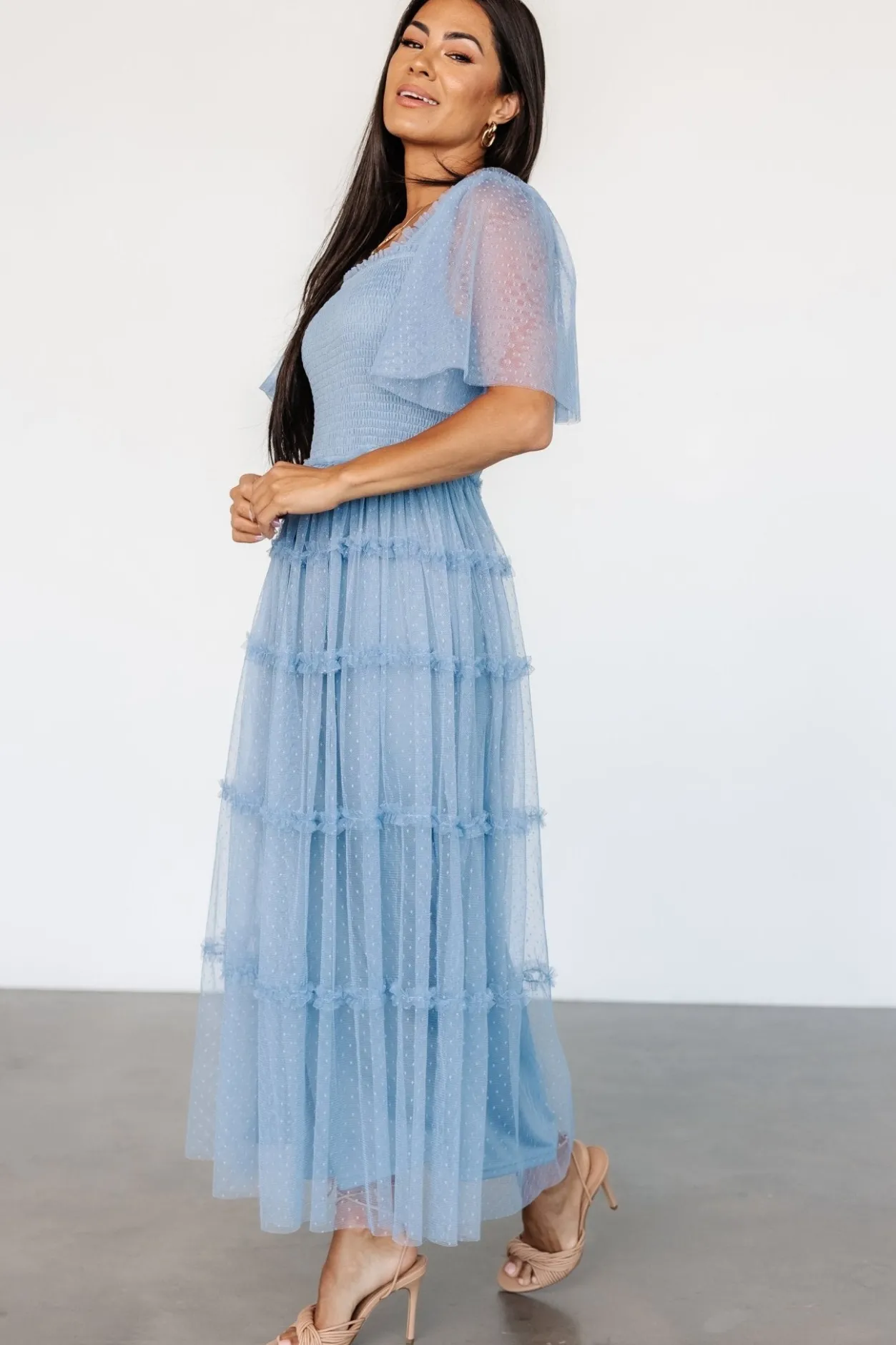 Outlet Baltic Born Bexley Tulle Dress | Dusty Blue DustyBlue