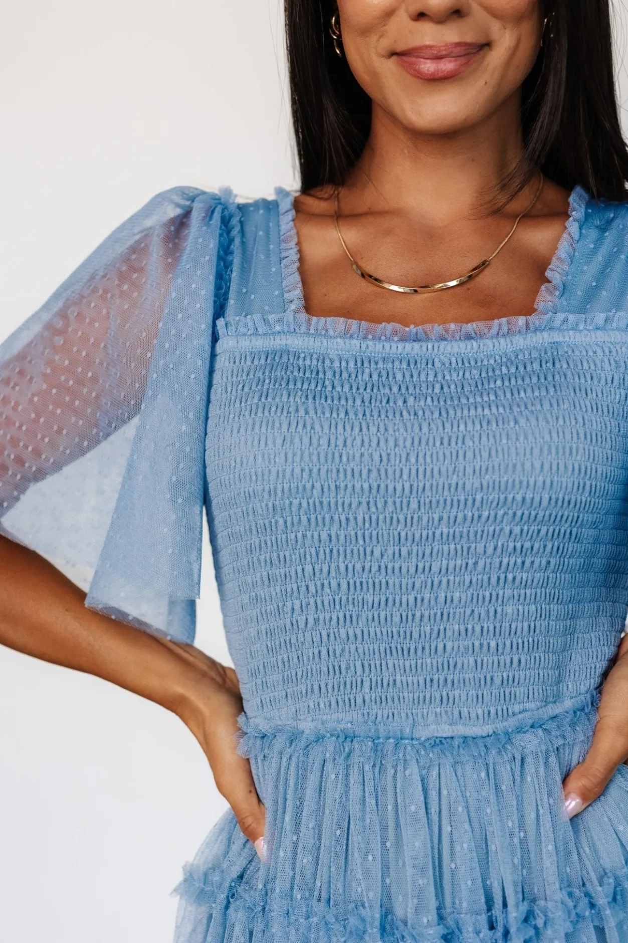 Outlet Baltic Born Bexley Tulle Dress | Dusty Blue DustyBlue