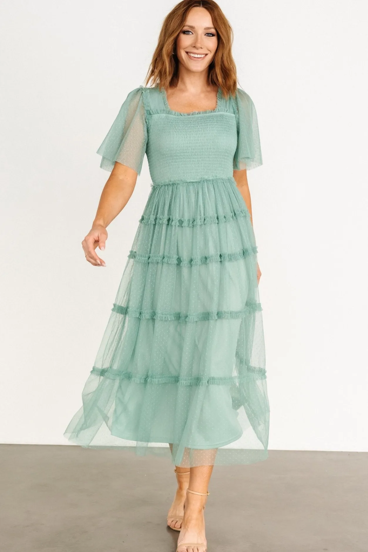 Fashion Baltic Born Bexley Tulle Dress | Eucalyptus