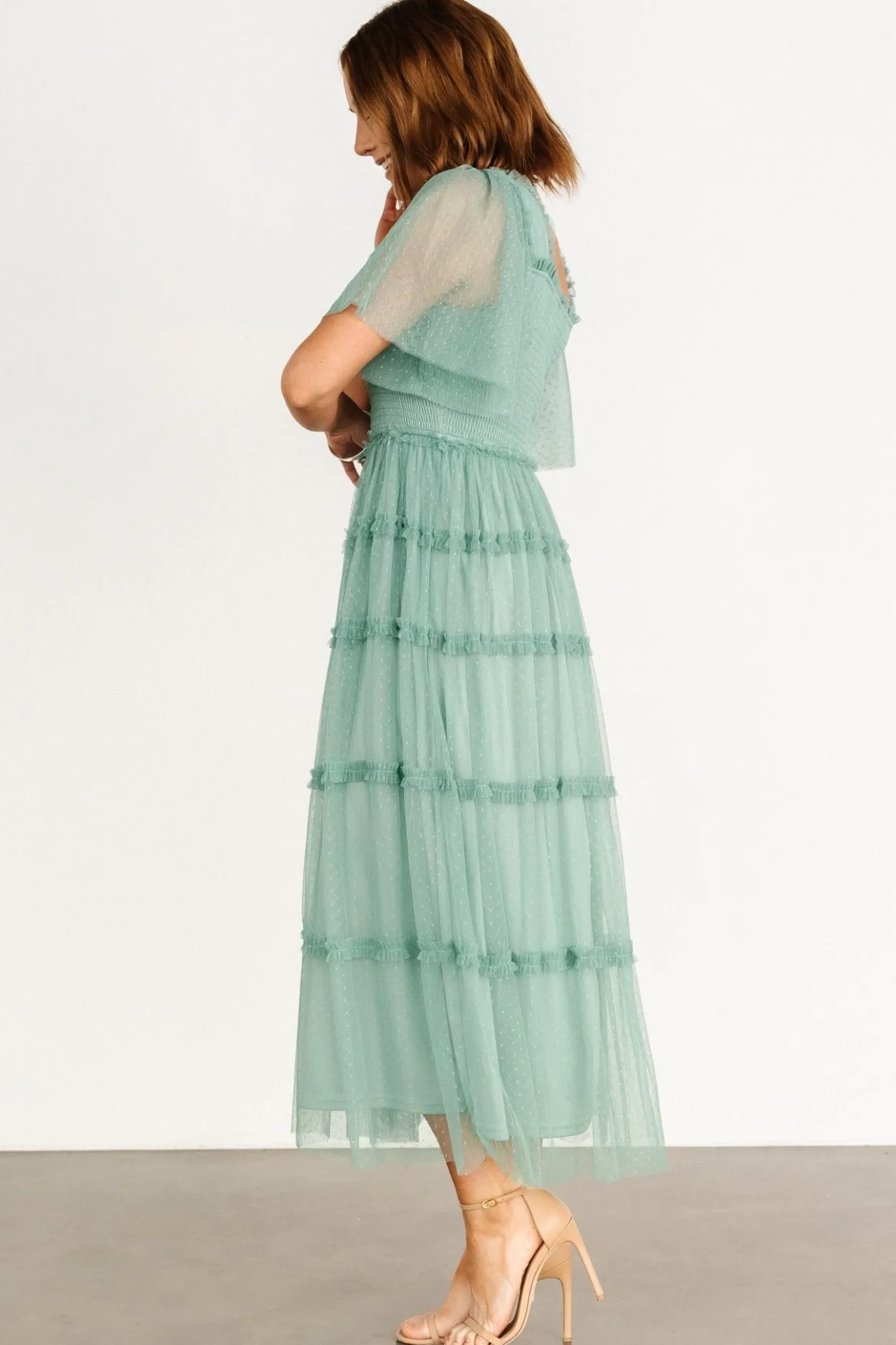 Fashion Baltic Born Bexley Tulle Dress | Eucalyptus