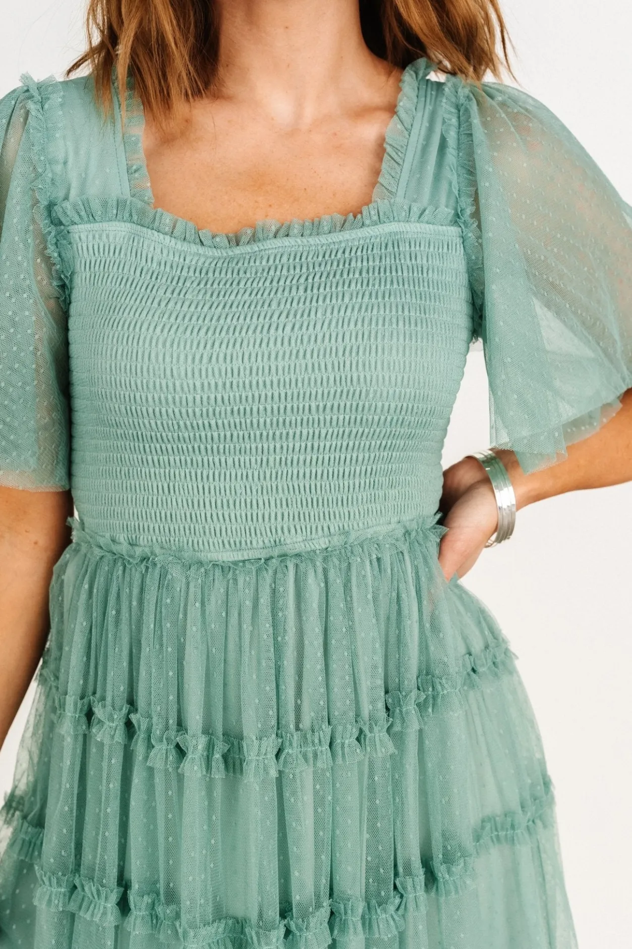 Fashion Baltic Born Bexley Tulle Dress | Eucalyptus