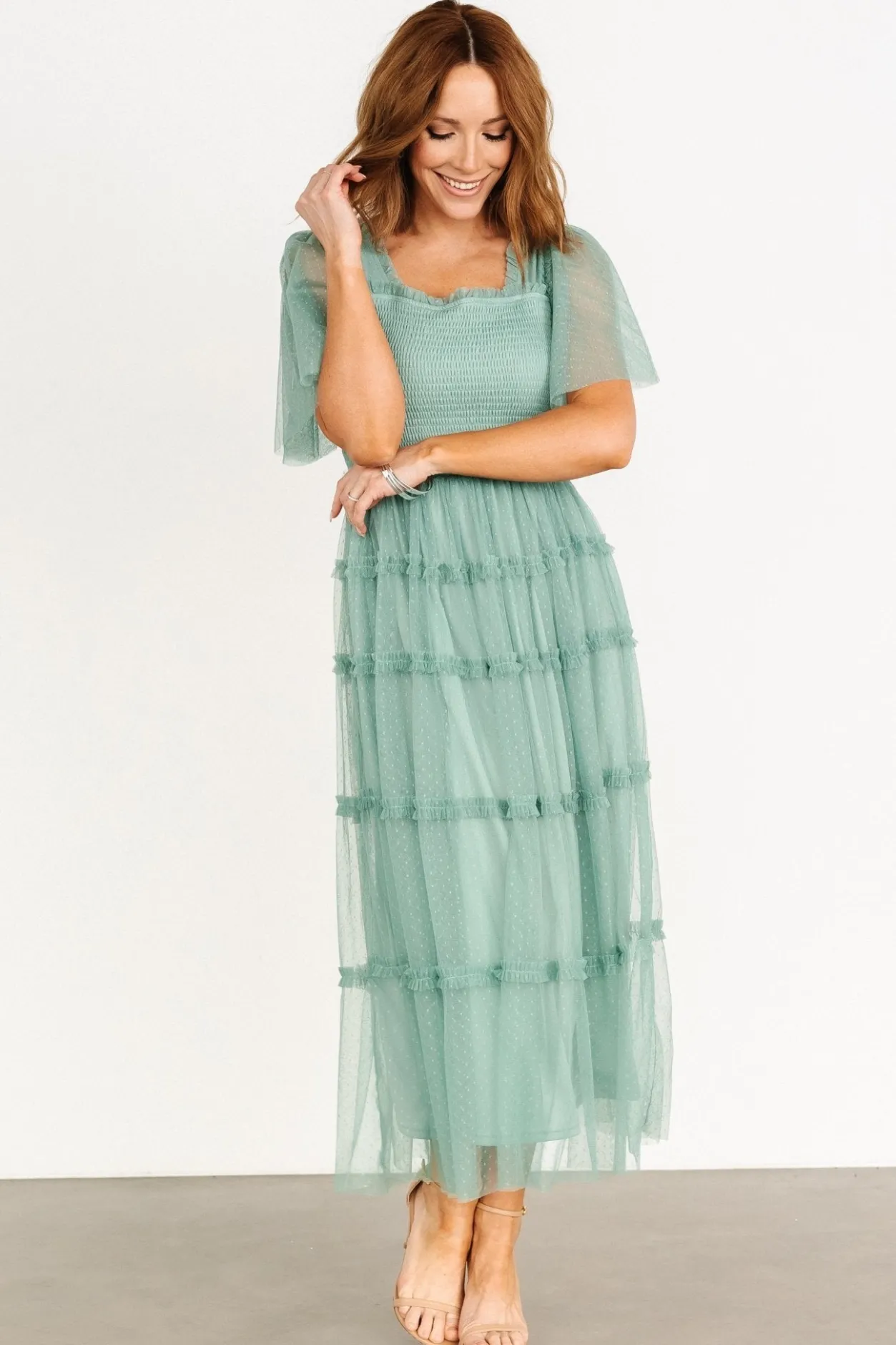 Fashion Baltic Born Bexley Tulle Dress | Eucalyptus