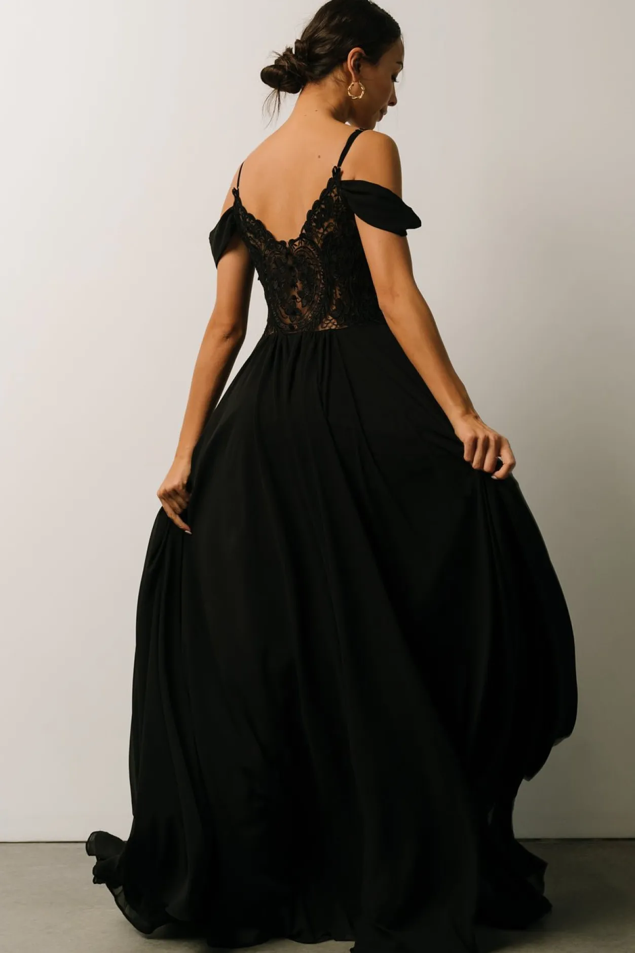 Discount Baltic Born Bianca Lace Maxi Dress | Black