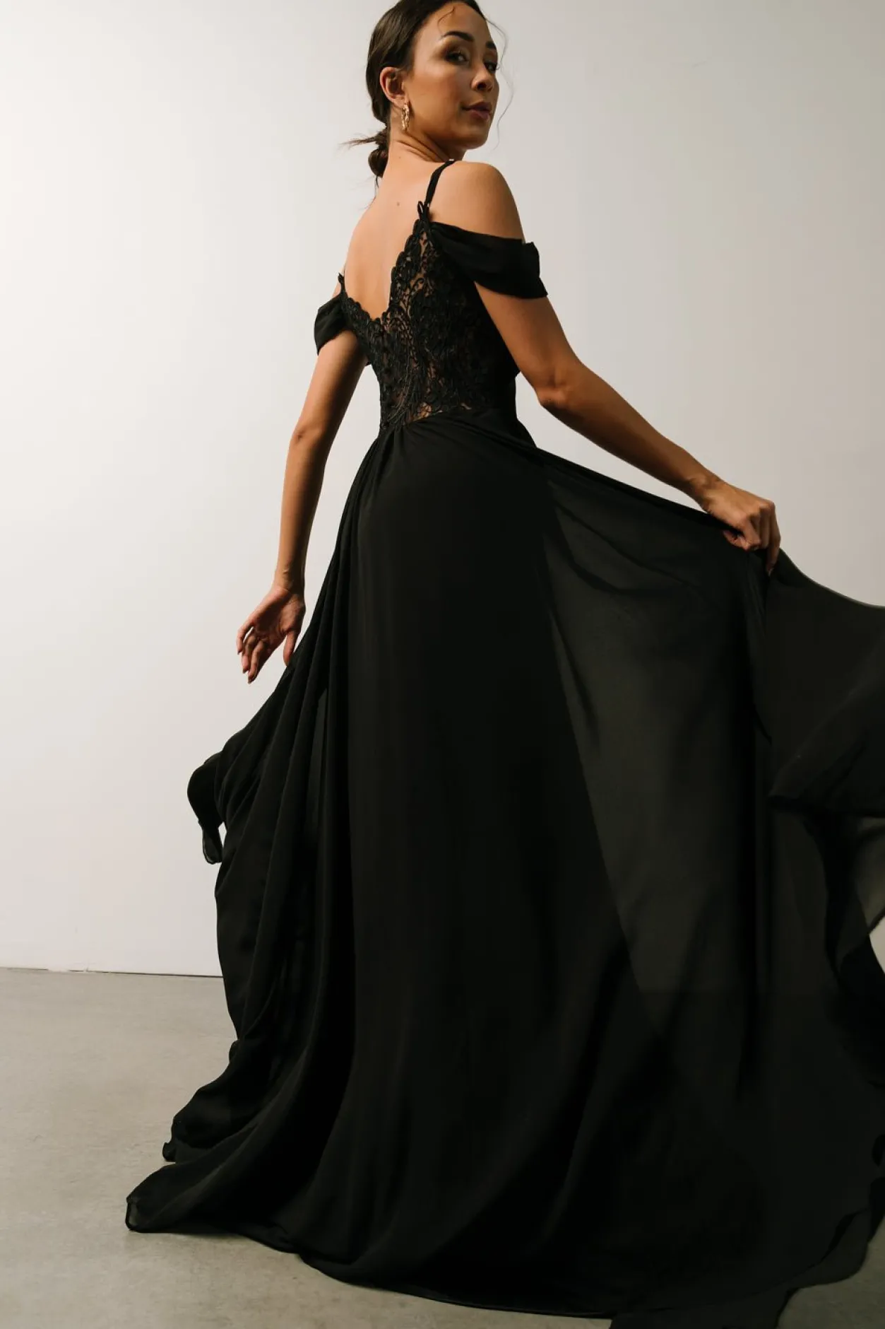 Discount Baltic Born Bianca Lace Maxi Dress | Black