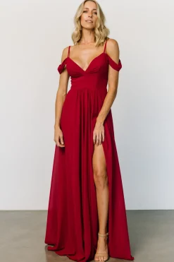 Sale Baltic Born Bianca Lace Maxi Dress | Crimson