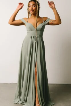Online Baltic Born Bianca Lace Maxi Dress | Dusty Sage DustySage