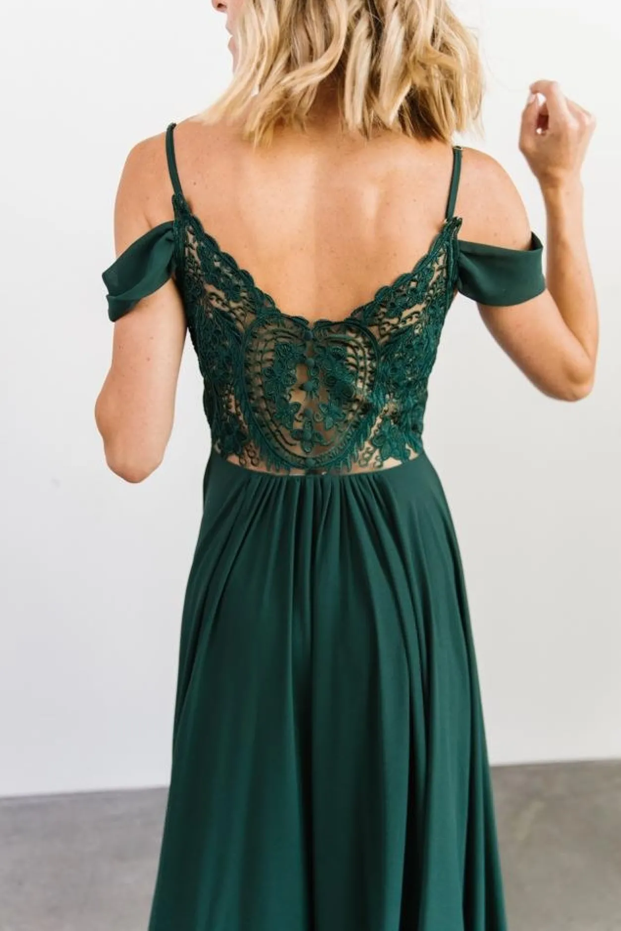 Fashion Baltic Born Bianca Lace Maxi Dress | Emerald