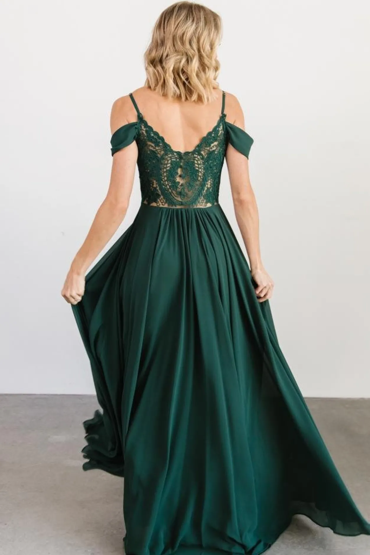 Fashion Baltic Born Bianca Lace Maxi Dress | Emerald