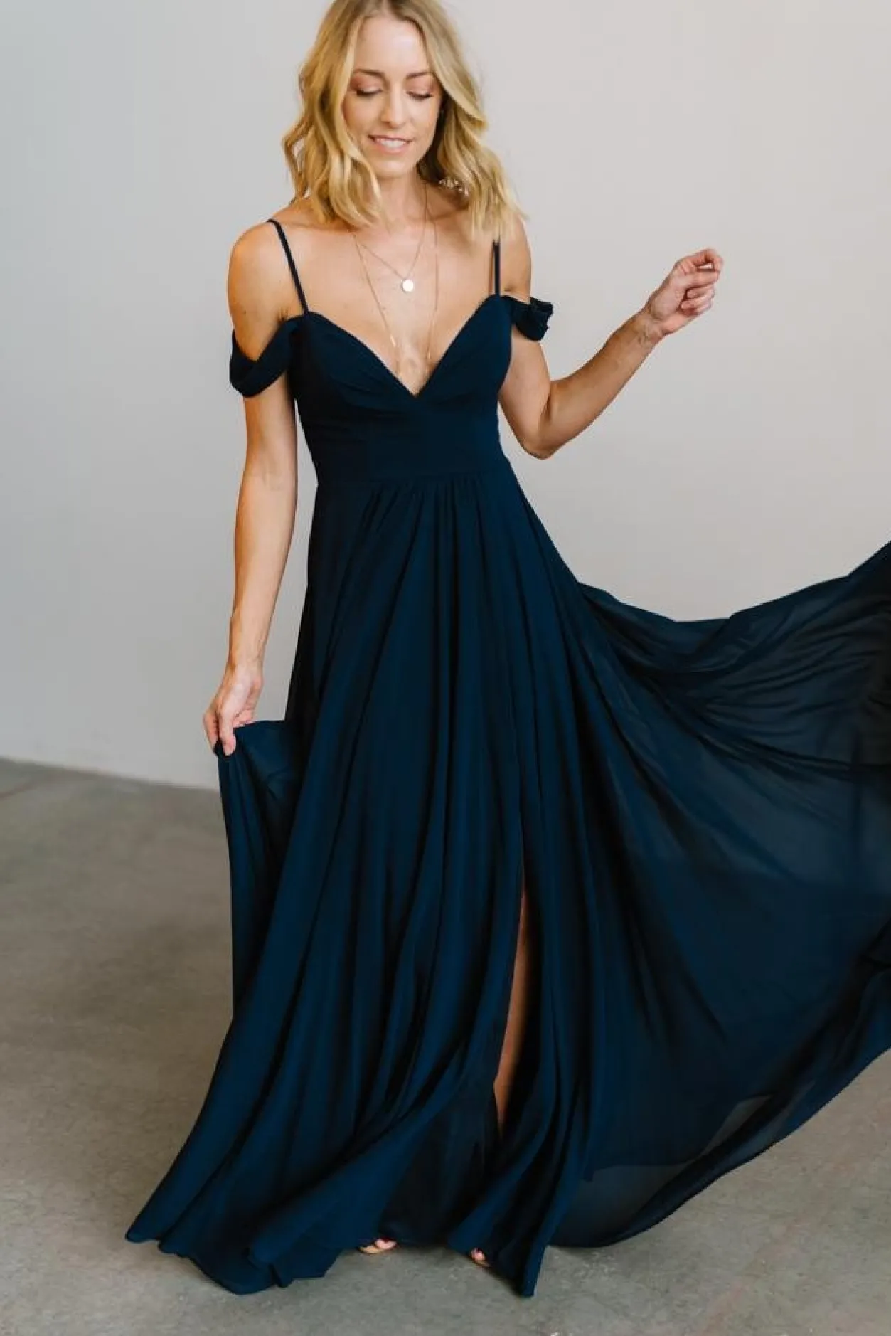 Clearance Baltic Born Bianca Lace Maxi Dress | Navy