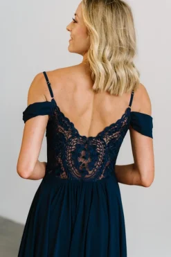 Clearance Baltic Born Bianca Lace Maxi Dress | Navy