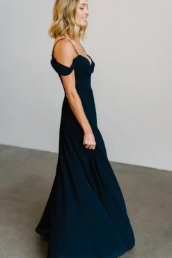 Clearance Baltic Born Bianca Lace Maxi Dress | Navy