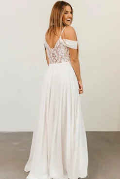Hot Baltic Born Bianca Lace Maxi Dress | Off White OffWhite