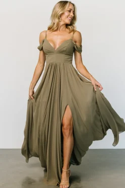 Discount Baltic Born Bianca Lace Maxi Dress | Olive