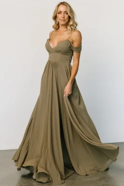 Discount Baltic Born Bianca Lace Maxi Dress | Olive