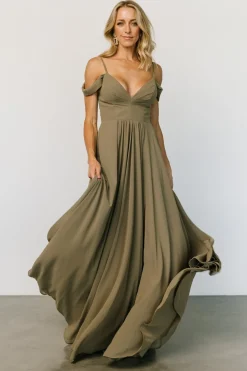 Discount Baltic Born Bianca Lace Maxi Dress | Olive