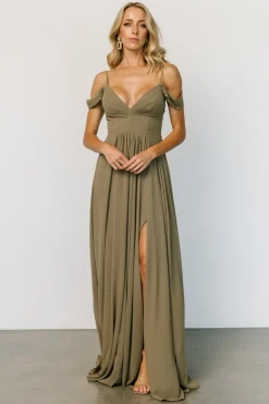 Discount Baltic Born Bianca Lace Maxi Dress | Olive