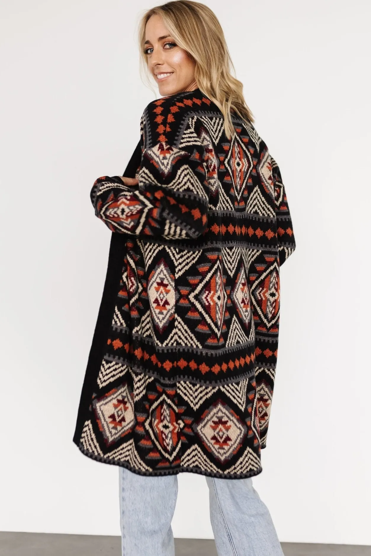 Fashion Baltic Born Billings Knit Cardigan | Black Multi BlackMulti