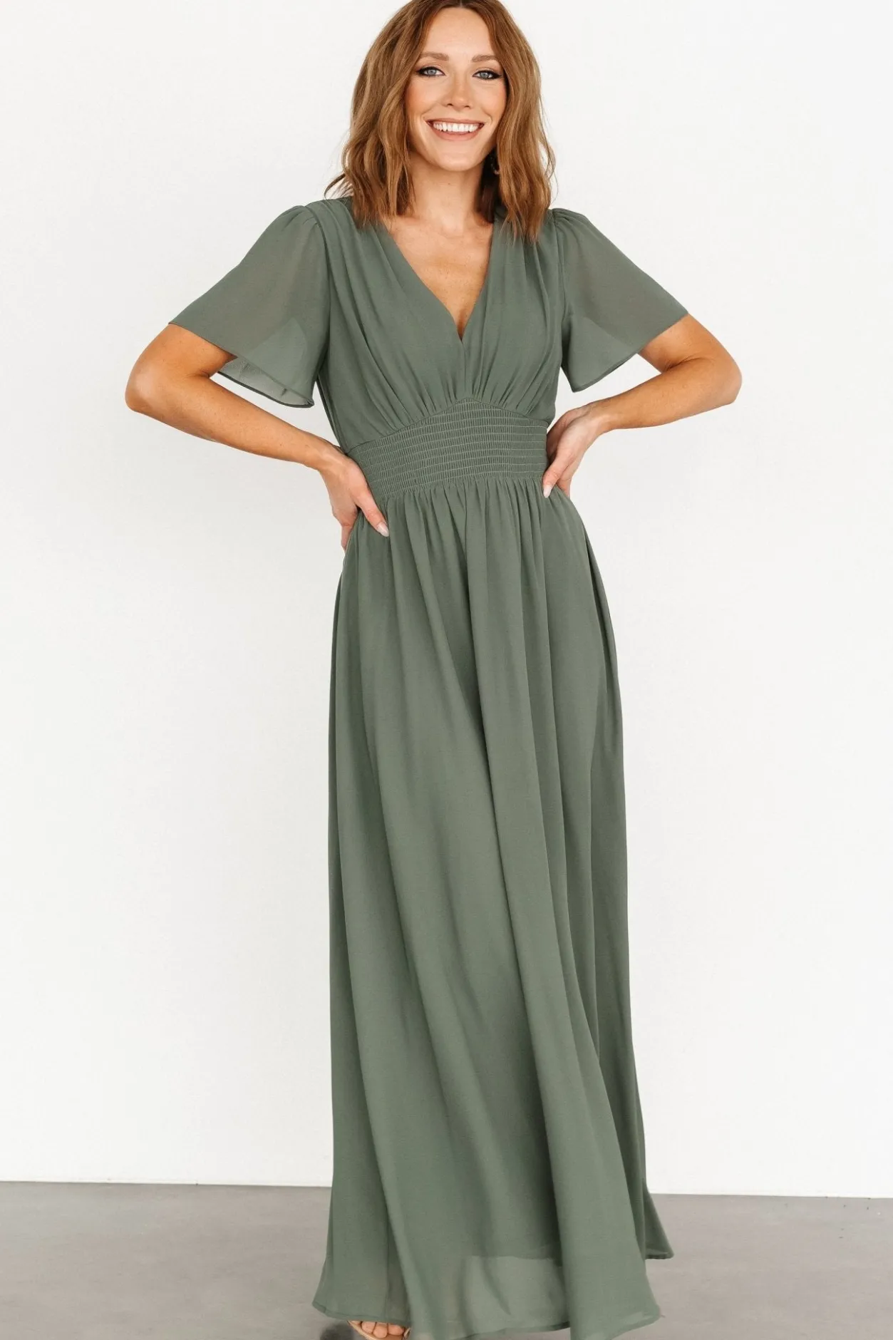 Online Baltic Born Birdie Maxi Dress | Dark Sage DarkSage