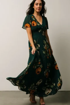 Best Baltic Born Birdie Maxi Dress | Deep Topaz Floral DeepTopazFloral