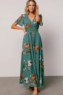 Hot Baltic Born Birdie Maxi Dress | Eucalyptus Floral EucalyptusFloral