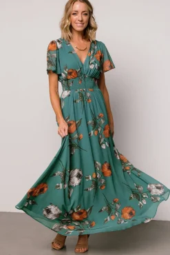 Hot Baltic Born Birdie Maxi Dress | Eucalyptus Floral EucalyptusFloral