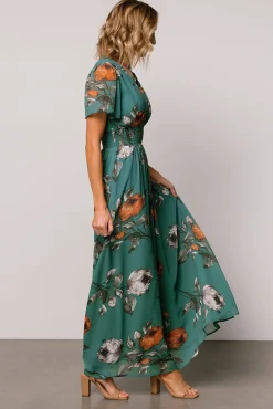 Hot Baltic Born Birdie Maxi Dress | Eucalyptus Floral EucalyptusFloral
