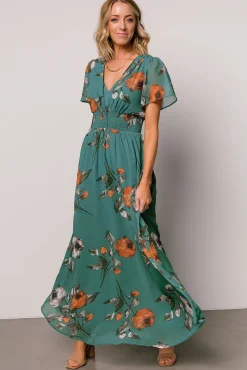 Hot Baltic Born Birdie Maxi Dress | Eucalyptus Floral EucalyptusFloral