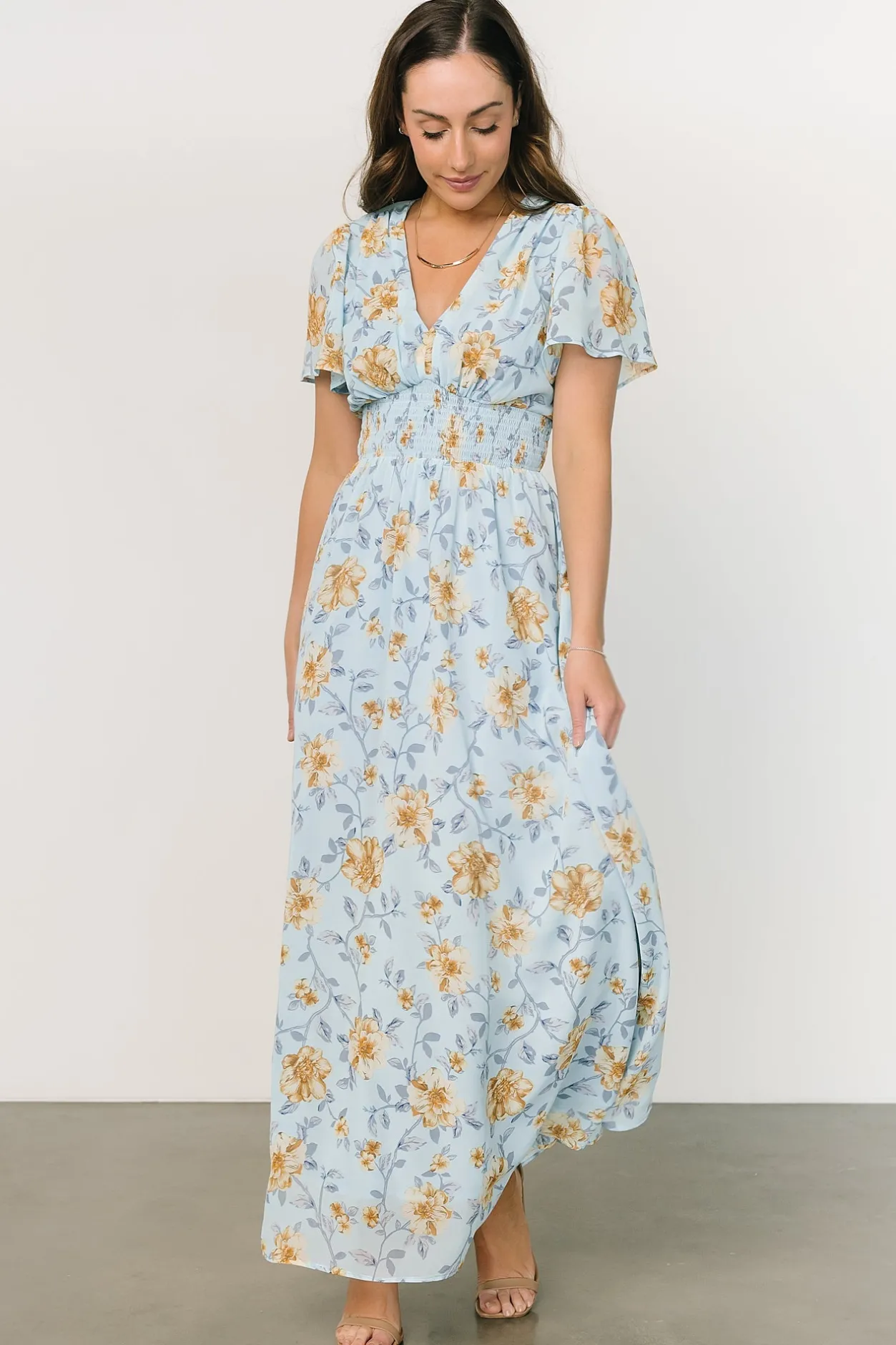 Fashion Baltic Born Birdie Maxi Dress | Light Blue Floral LightBlueFloral
