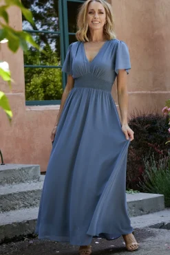 Discount Baltic Born Birdie Maxi Dress | Whisper Blue WhisperBlue