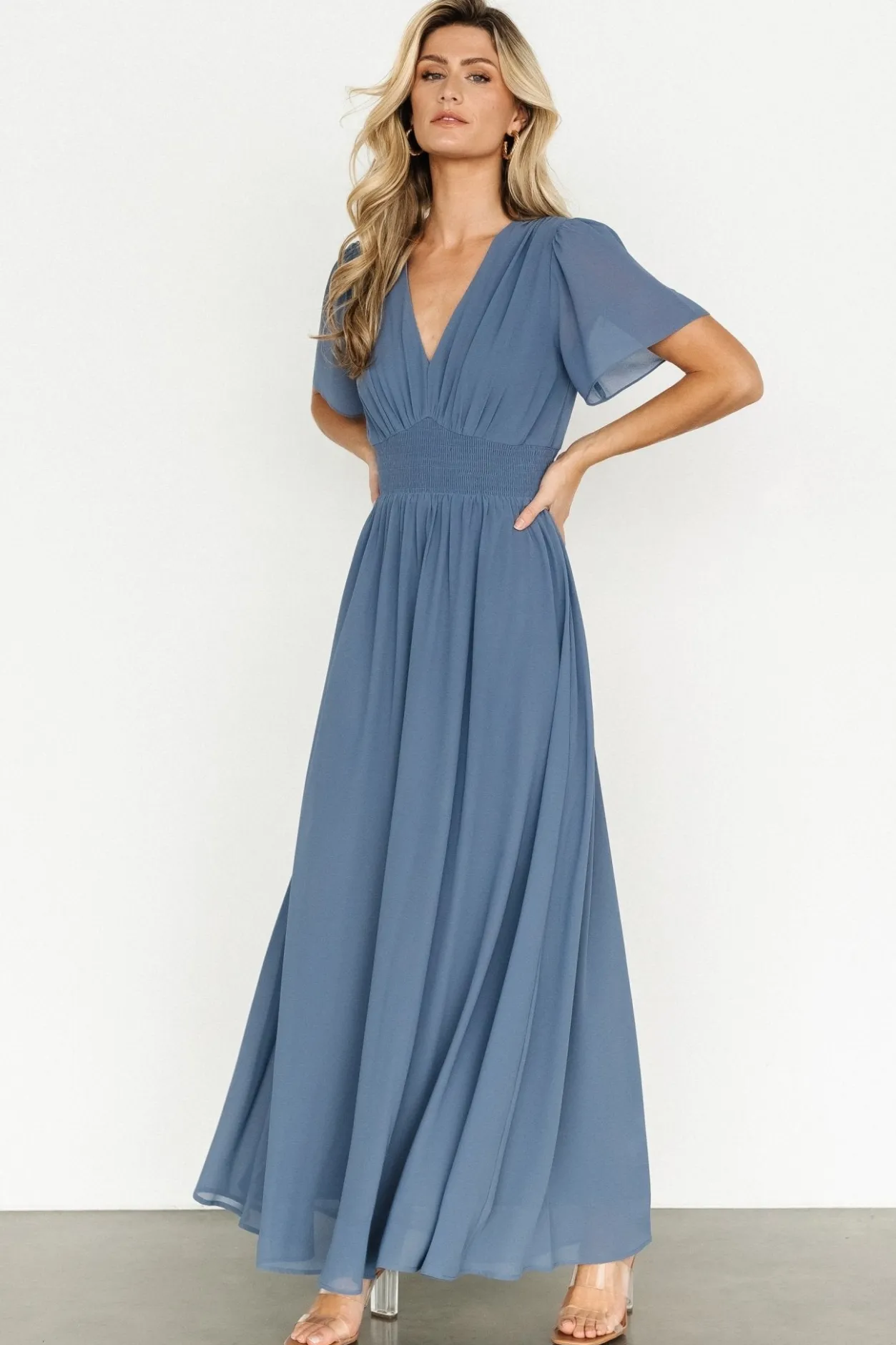 Discount Baltic Born Birdie Maxi Dress | Whisper Blue WhisperBlue