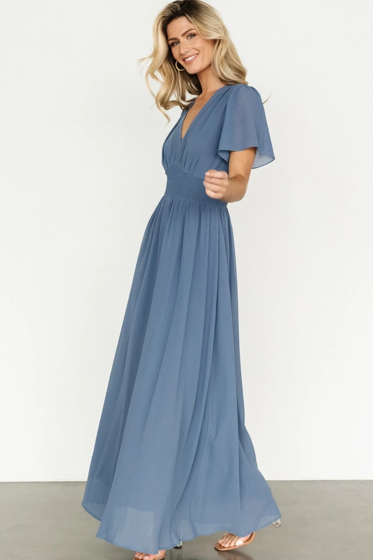 Discount Baltic Born Birdie Maxi Dress | Whisper Blue WhisperBlue