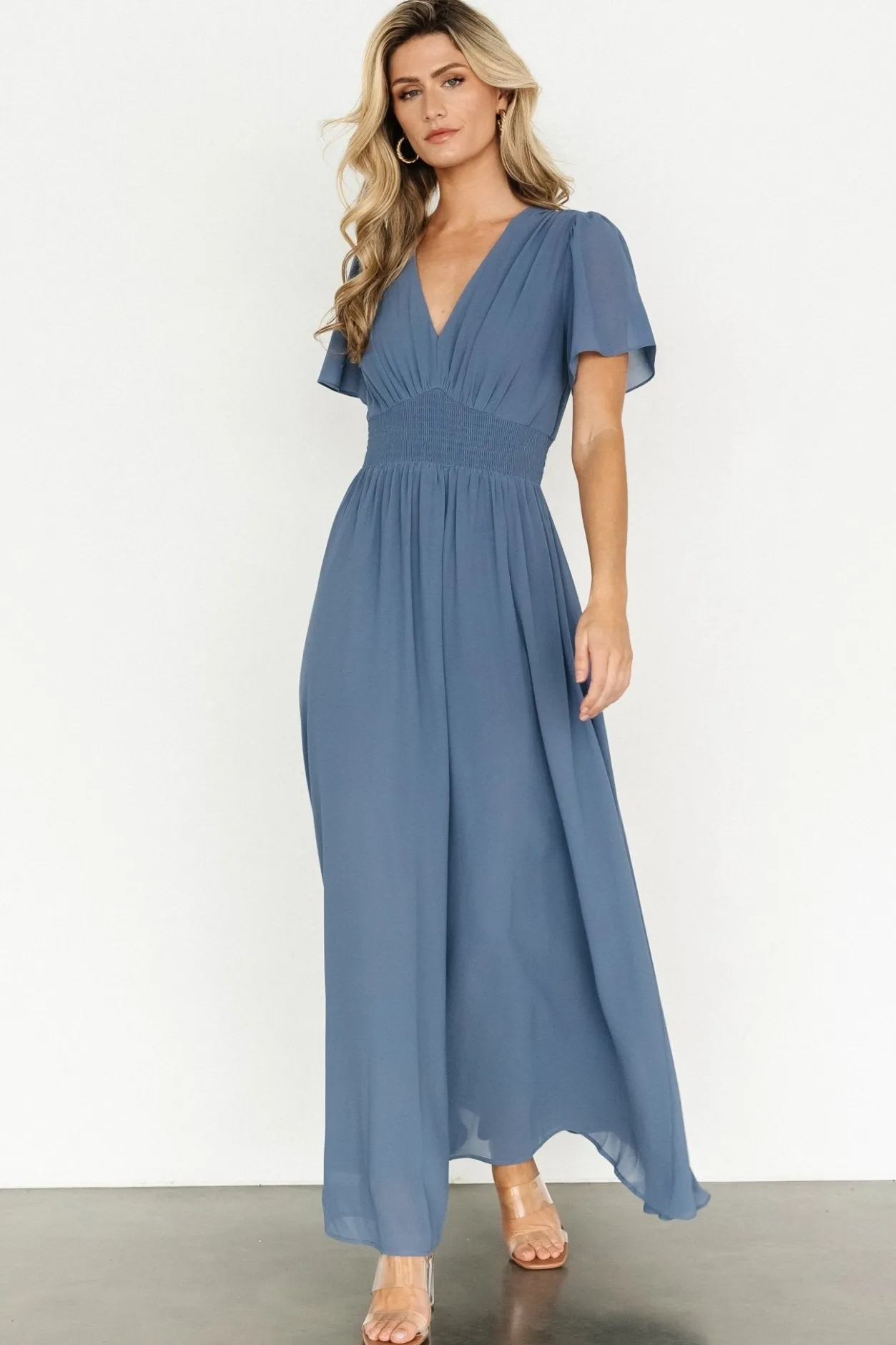 Discount Baltic Born Birdie Maxi Dress | Whisper Blue WhisperBlue