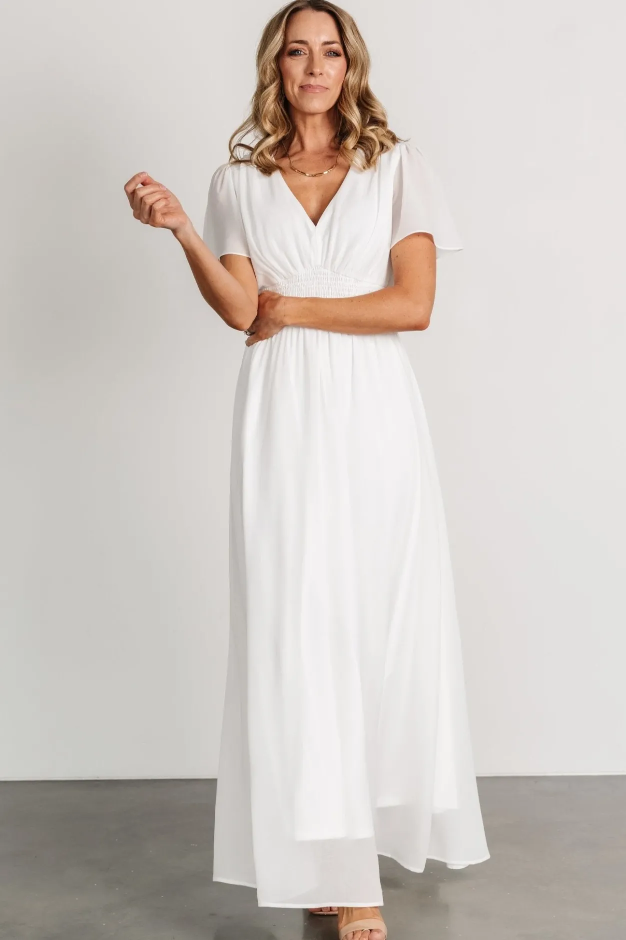 Discount Baltic Born Birdie Maxi Dress | White