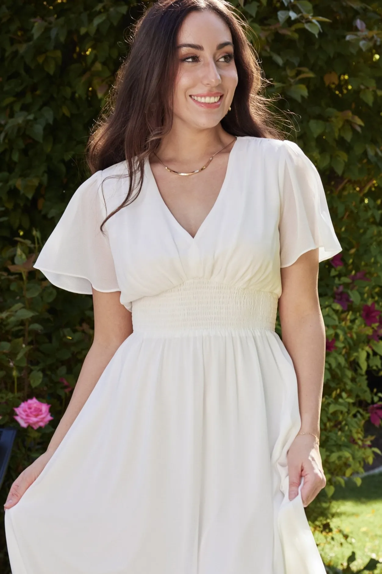 Discount Baltic Born Birdie Maxi Dress | White