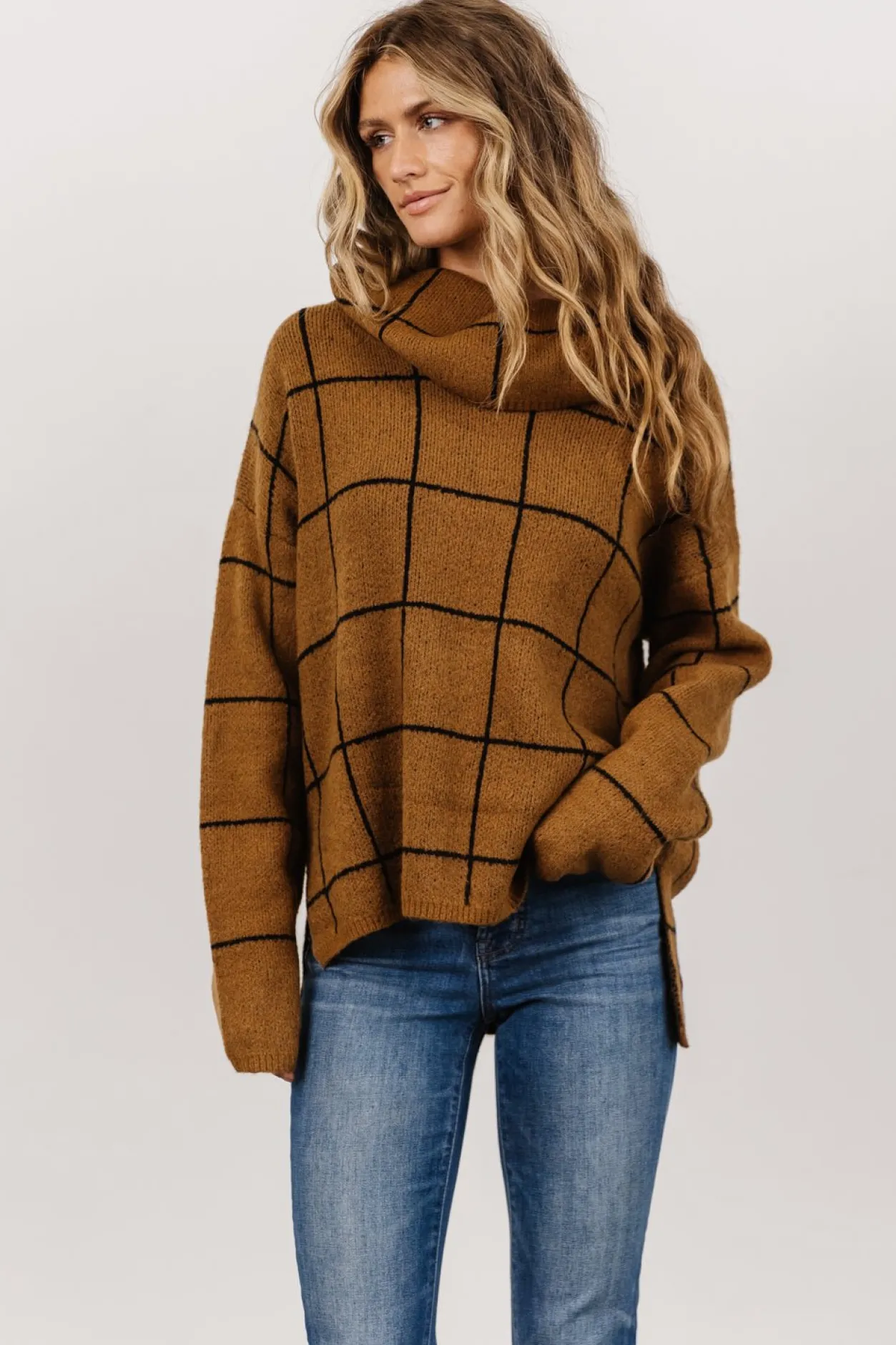 Best Baltic Born Birmingham Funnel Neck Sweater | Brown