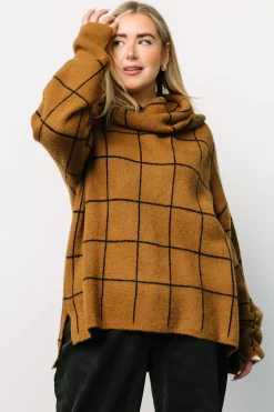 Best Baltic Born Birmingham Funnel Neck Sweater | Brown