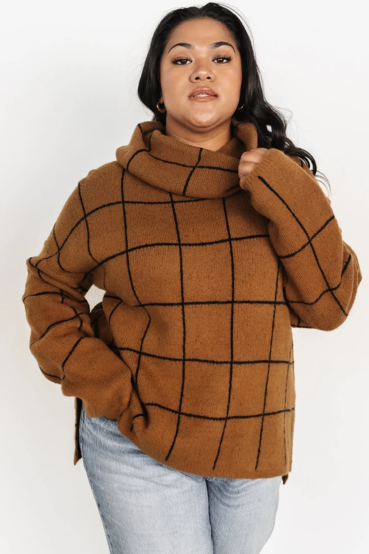 Best Baltic Born Birmingham Funnel Neck Sweater | Brown