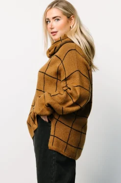 Best Baltic Born Birmingham Funnel Neck Sweater | Brown