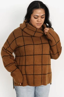 Best Baltic Born Birmingham Funnel Neck Sweater | Brown