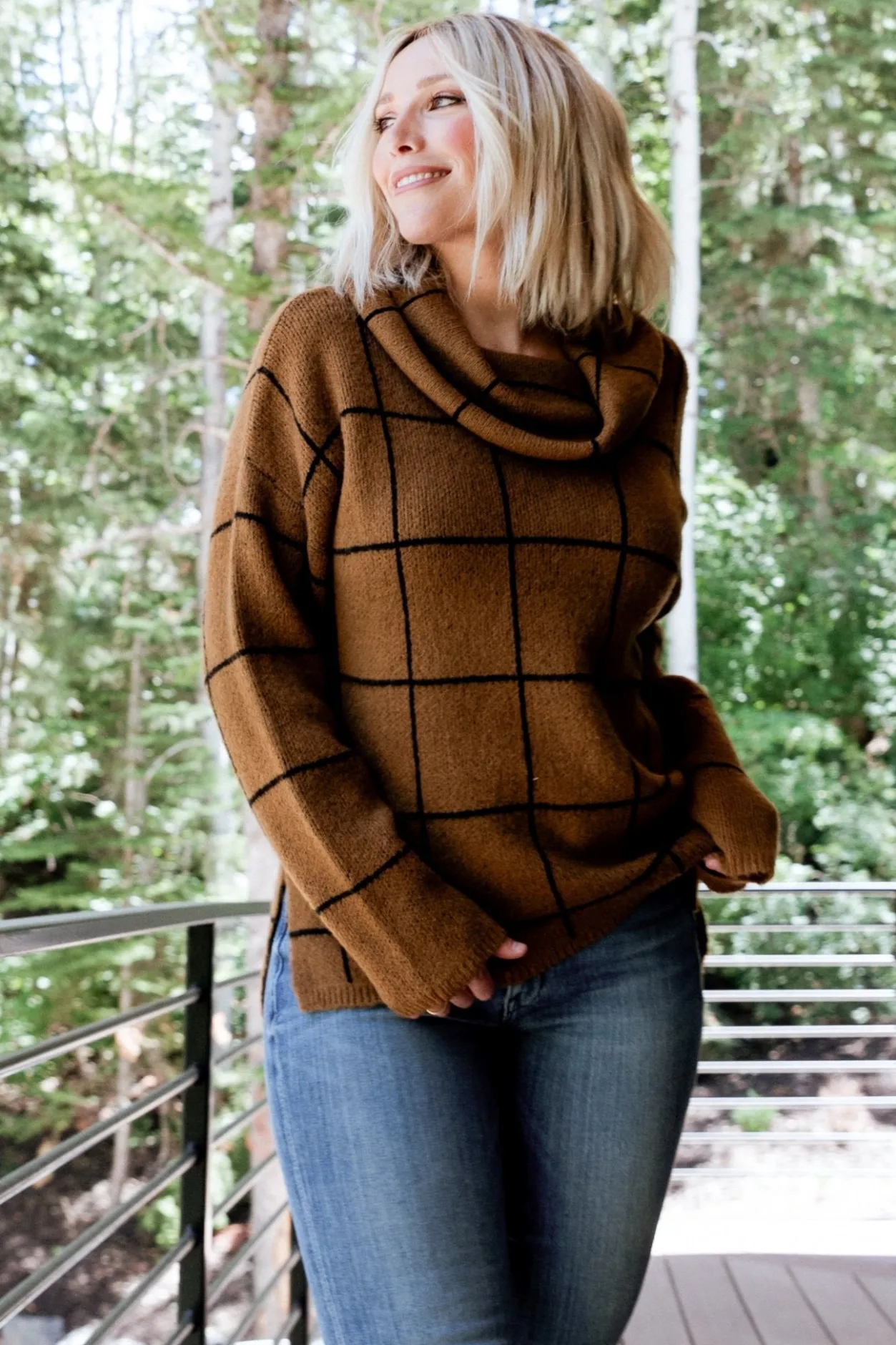 Best Baltic Born Birmingham Funnel Neck Sweater | Brown