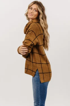 Best Baltic Born Birmingham Funnel Neck Sweater | Brown