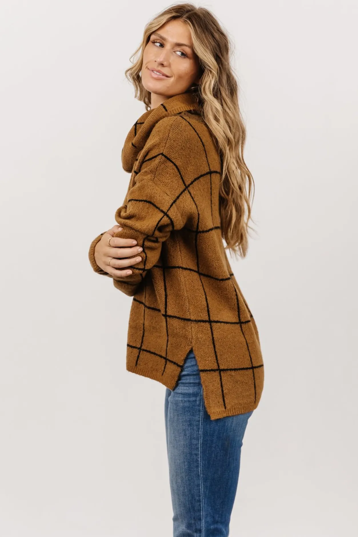 Best Baltic Born Birmingham Funnel Neck Sweater | Brown