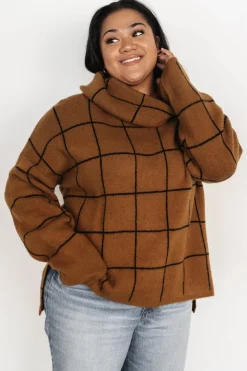 Best Baltic Born Birmingham Funnel Neck Sweater | Brown