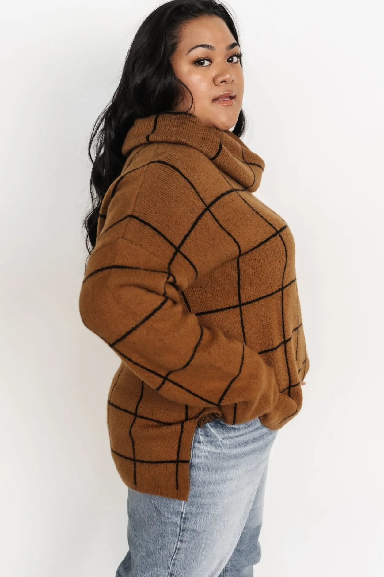 Best Baltic Born Birmingham Funnel Neck Sweater | Brown