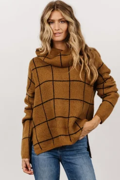 Best Baltic Born Birmingham Funnel Neck Sweater | Brown
