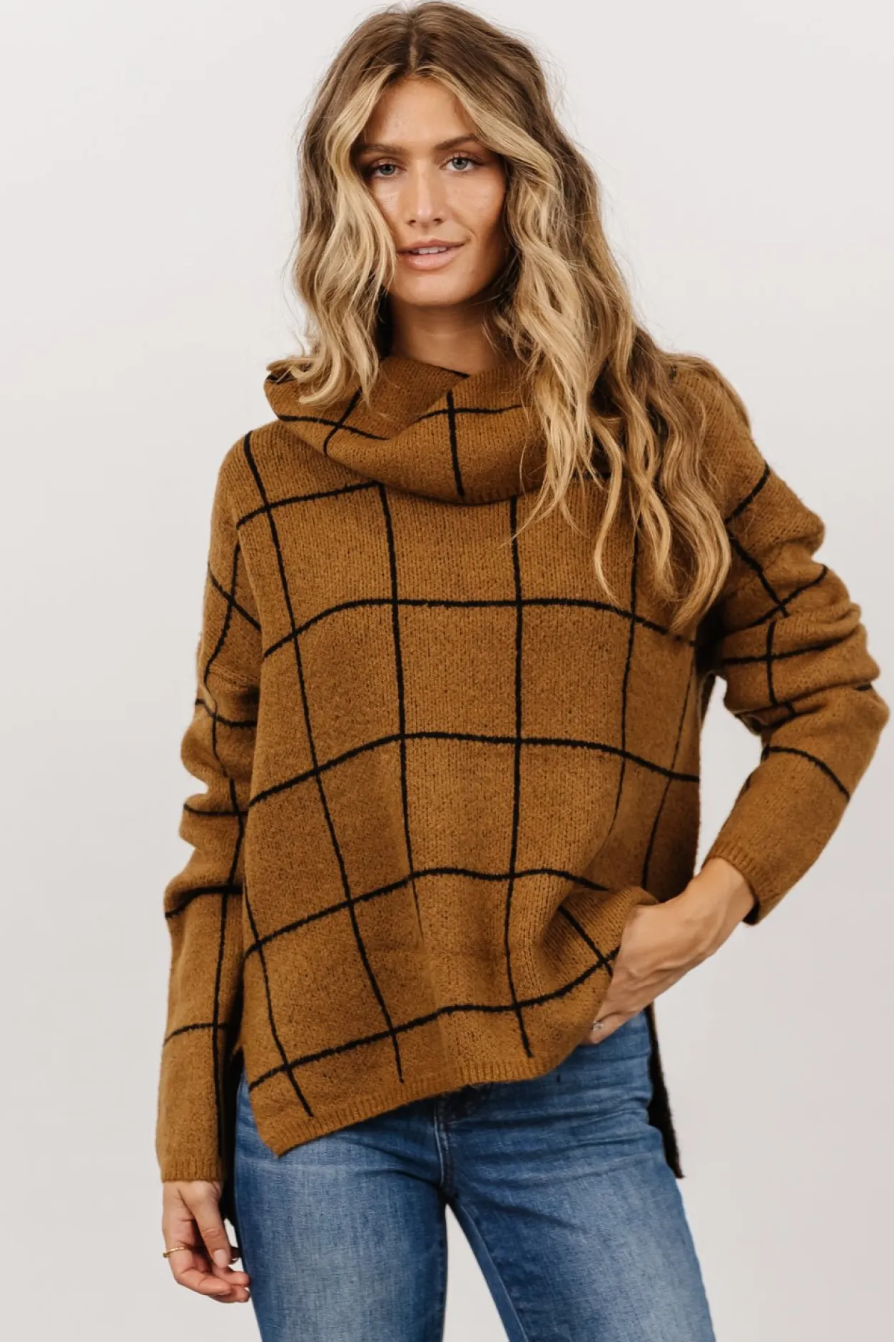 Best Baltic Born Birmingham Funnel Neck Sweater | Brown