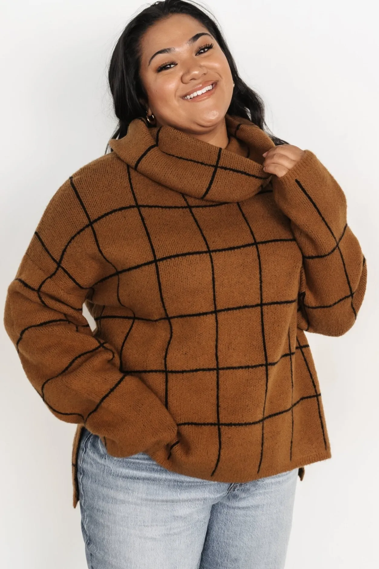 Best Baltic Born Birmingham Funnel Neck Sweater | Brown