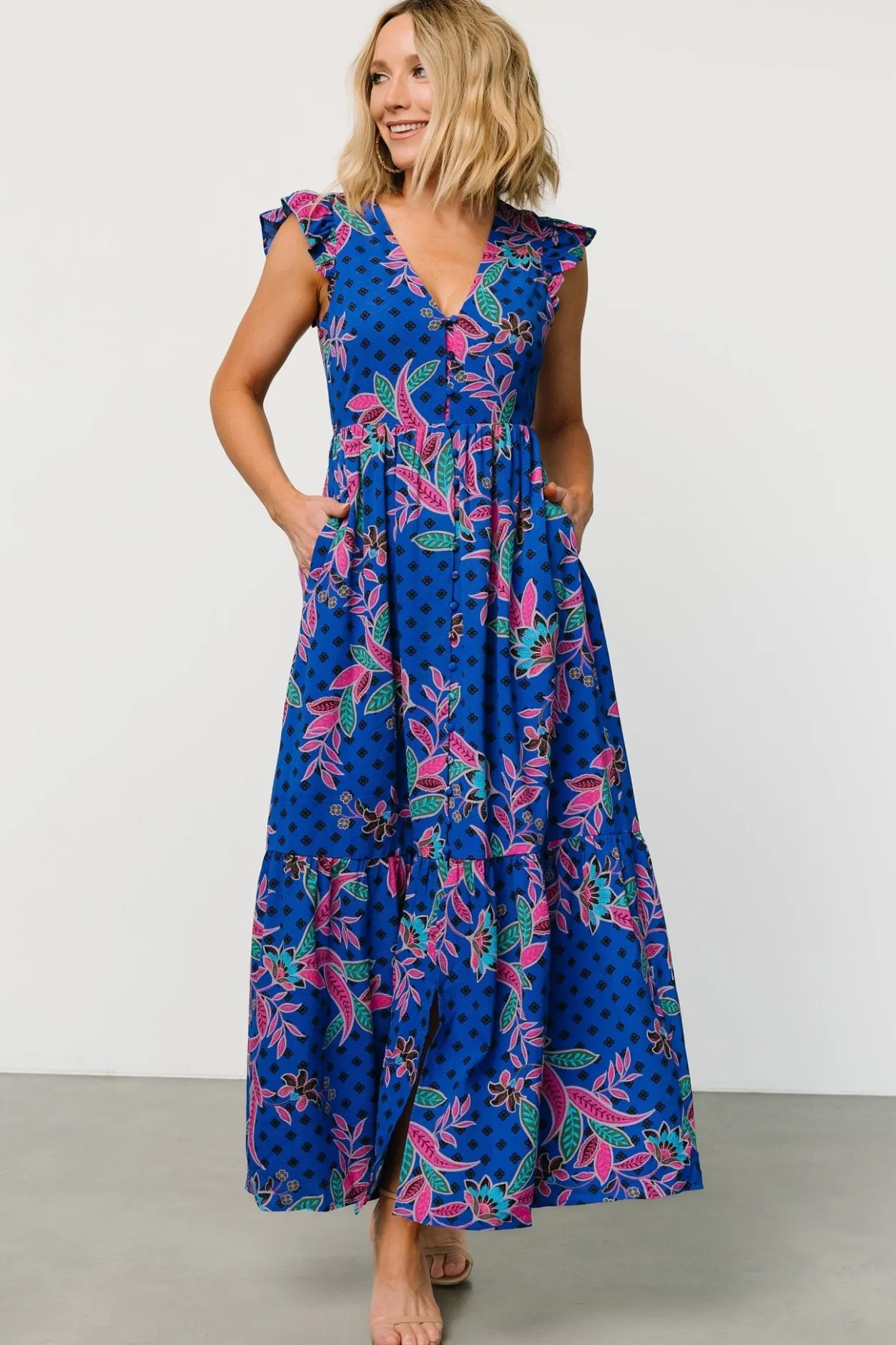 Best Baltic Born Biscayne Maxi Dress | Indigo Print IndigoPrint