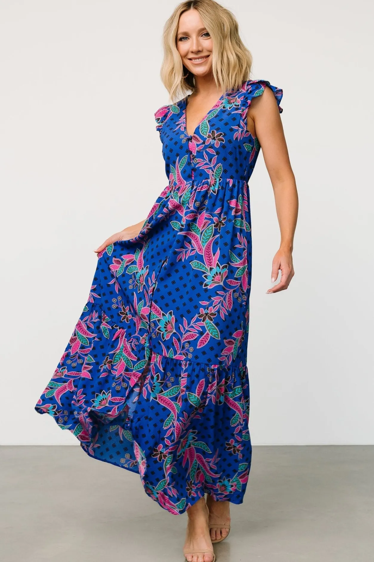 Best Baltic Born Biscayne Maxi Dress | Indigo Print IndigoPrint
